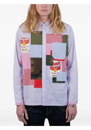 Junya Watanabe MAN Andy Warhol patchwork shirt - Blue