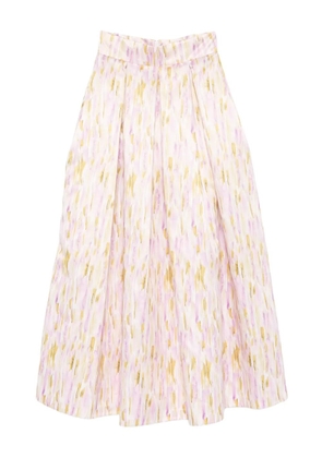 GIADA CURTI abstract-pattern skirt - Pink