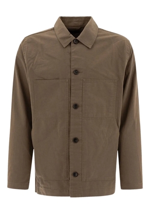 Vince button-front patch-pocket jacket - Brown