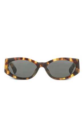 Linda Farrow x Jacquemus Ovalo sunglasses - Brown