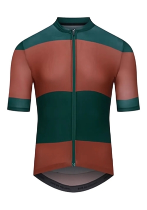 Café du cycliste horizontal-stripe cycling polo shirt - Green
