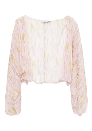 GIADA CURTI square-neck blouse - Pink