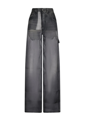 Destin Winona denim-effect trousers - Black