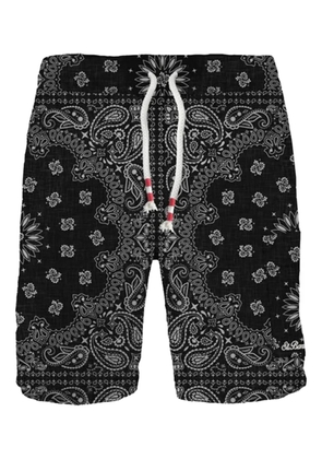 MC2 Saint Barth paisley-print drawstring shorts - Black