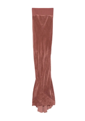 Rick Owens ribbed-waistband fishtail skirt - Pink