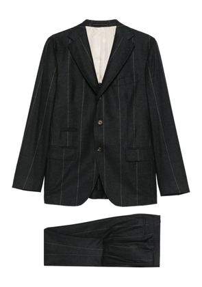 Eleventy striped blazer - Black