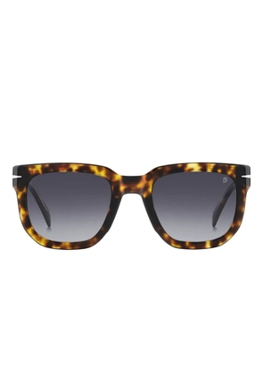 DAVID BECKHAM EYEWEAR tortoiseshell square sunglasses - Brown