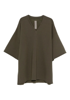Rick Owens V Tommy raw-edge T-shirt - Green