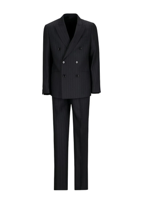 Lardini pinstripe double-breasted suit - Black