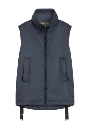 Max Mara high-neck zip-front gilet - Blue