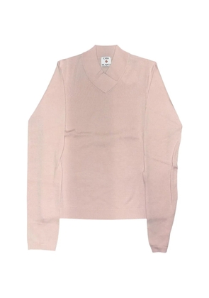 Casablanca V-neck long-sleeve sweater - Pink