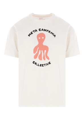 Meta Campania Collective Peter octopus-print cotton T-shirt - Light and natural