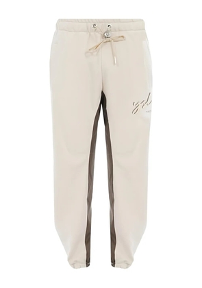 YES LONDON drawstring-waist track pants - Neutrals