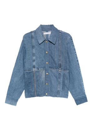 E.L.V DENIM Kara panelled denim jacket - Blue