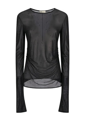 Blumarine crystal-embellished T-shirt - Black