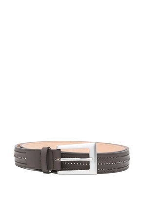 Peserico studded leather belt - Brown