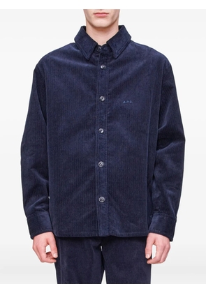 A.P.C. corduroy button-closure shirt - Blue