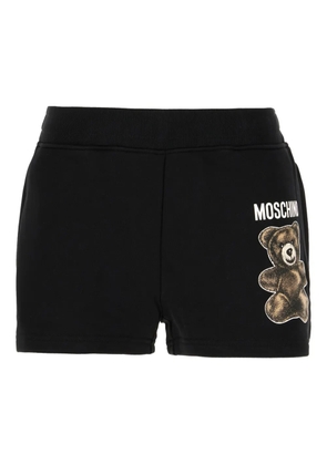 Moschino teddy-print shorts - Black