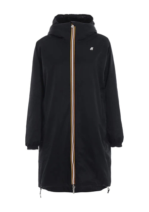 K-Way hooded zipped parka - Black