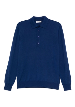 Kangra fine-knit polo shirt - Blue