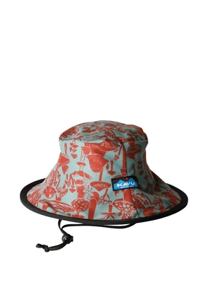 KAVU mushroom-print bucket hat - Green