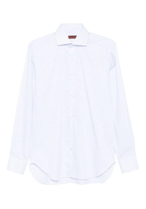 Barba checked shirt - White