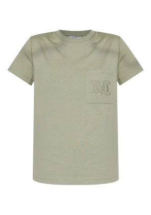 Max Mara logo-embroidered T-shirt - Green