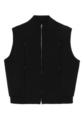 J.LAL Uvas zip-front gilet - Black