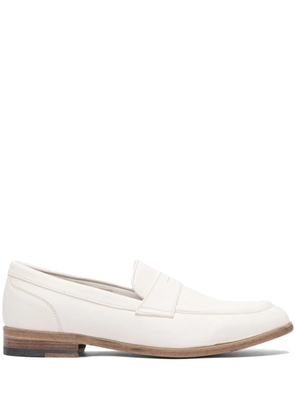 sturlini firenze penny leather loafers - White