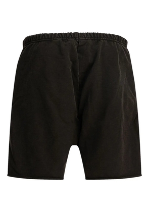 RRR123 graphic-print drawstring shorts - Black