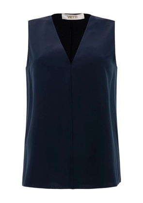 F.It V-neck sleeveless top - Blue