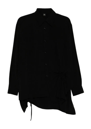 Y's circle gathered blouse - Black