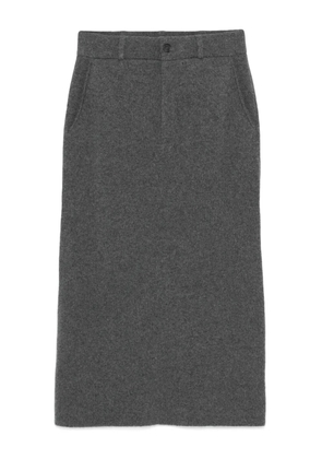 Guest In Residence fine-knit pencil skirt - Grey