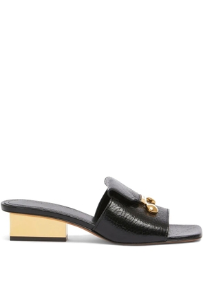 Marni leather heeled sandals - Black