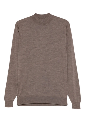 John Smedley high-neck sweater - Brown