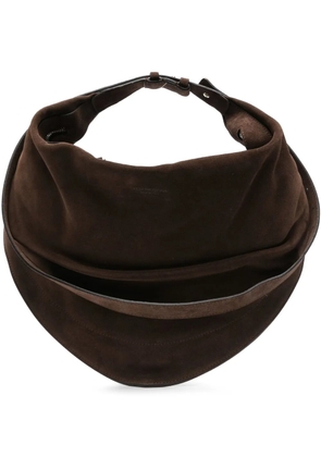 FEDERICO CINA suede calfskin tote bag - Brown