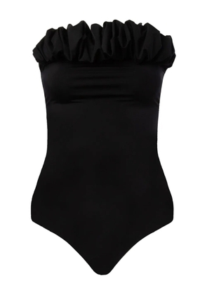 Maygel Coronel Granita ruffled-trim swimsuit - Black