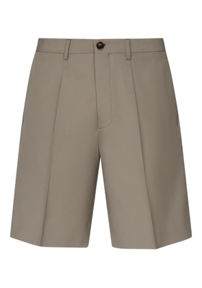 BE ABLE button-fastening wool shorts - Neutrals