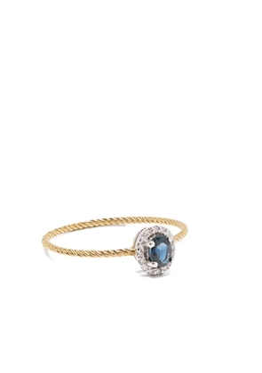 Wouters & Hendrix Gold 18kt yellow gold sapphire ring