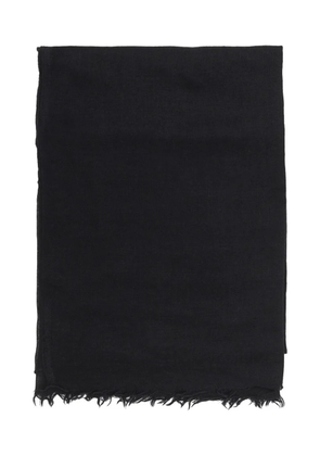 Rick Owens frayed scarf - Black