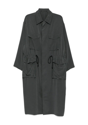 Y's Crepe de Chine long dress - Green