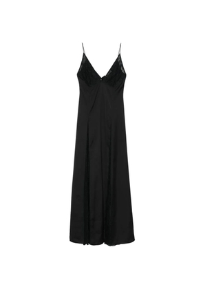 The New Arrivals Ilkyaz Ozel lace V-neck maxi dress - Black