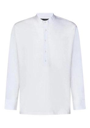 Low Brand button-placket long-sleeved T-shirt - White