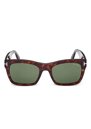 TOM FORD Eyewear square full-rim sunglasses - Brown