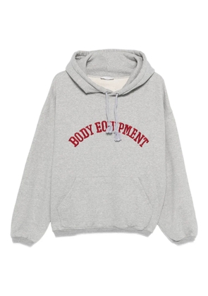 1989 STUDIO slogan-embroidered hoodie - Grey