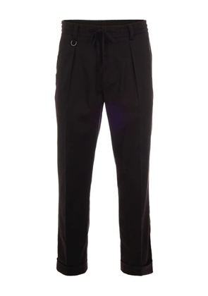 Paolo Pecora pleated-front drawstring-waist trousers - Brown