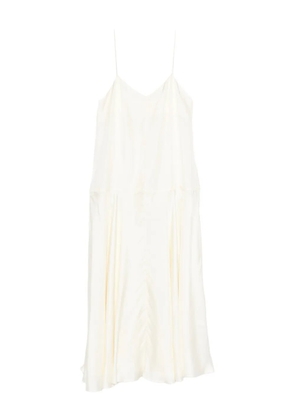 St. Agni silk twill slip dress - White