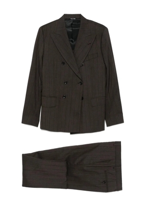 Reveres 1949 pinstripe double-breasted suit - Brown