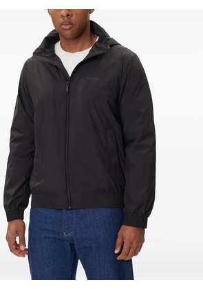 Calvin Klein hooded zip-front jacket - Black
