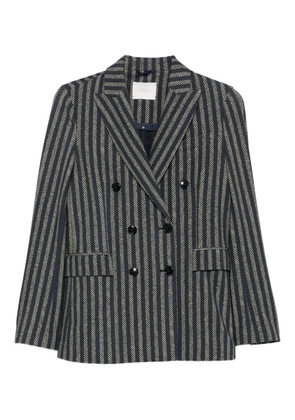 Circolo 1901 striped double-breasted blazer - Grey